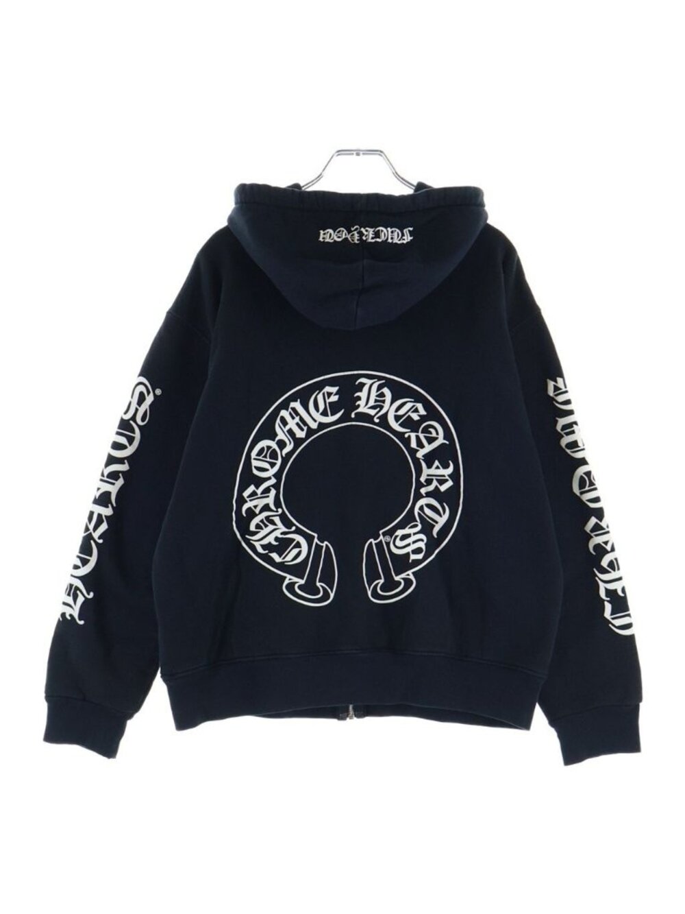 Chrome Hearts Vintage Thrml HD Zip Lining Thermal Arm Print Back Scroll Label